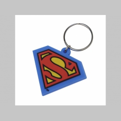 Superman  silikónová kľúčenka s kovovým krúžkom